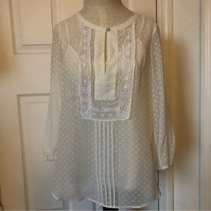 Daniel Rainn Sheer Boho Blouse